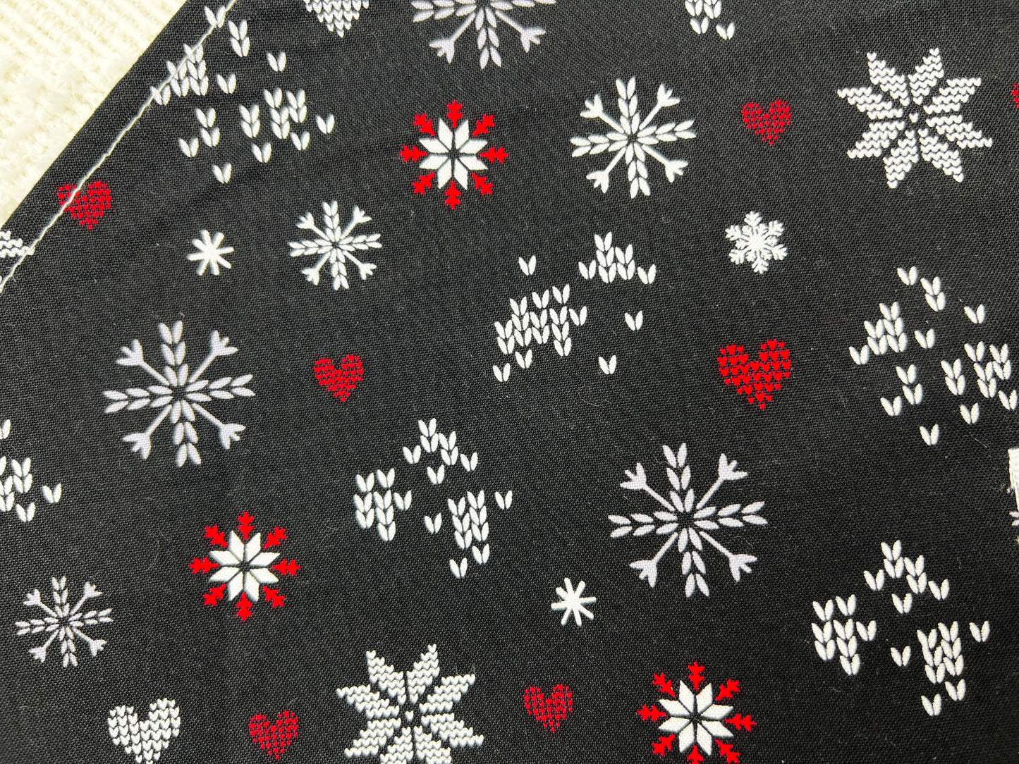 Black Sweater Pattern Bandana
