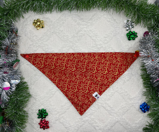 Holiday Golden Filagree Bandana