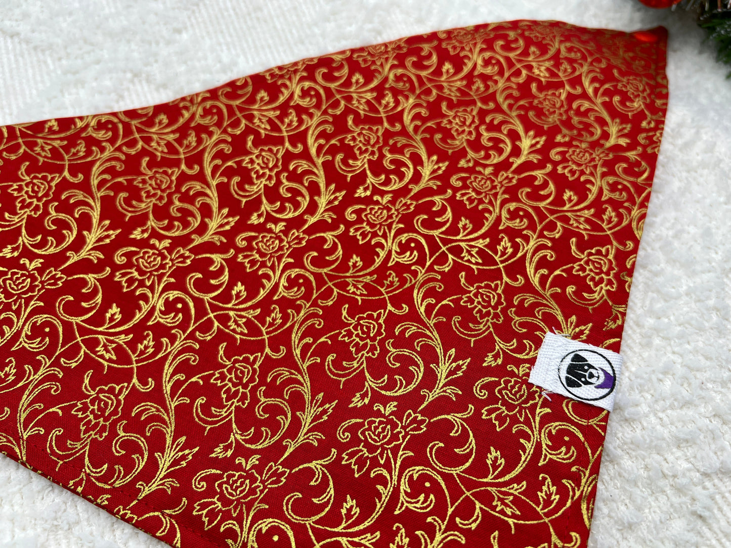 Holiday Golden Filagree Bandana