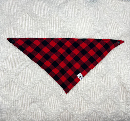 Red Buffalo Plaid Flannel Bandana