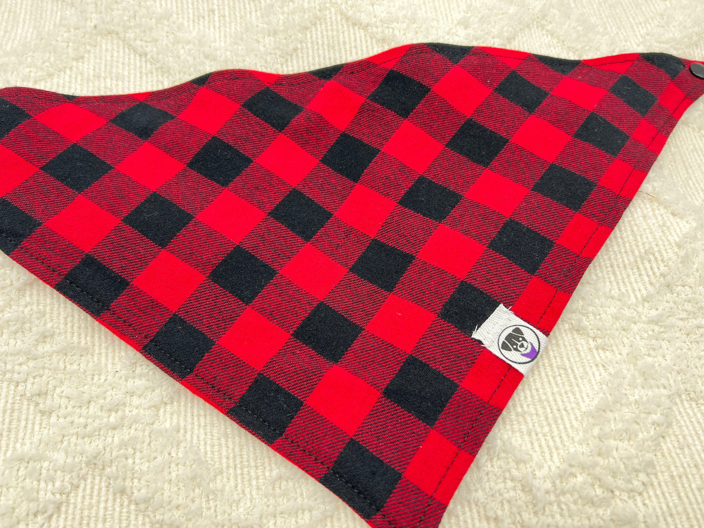 Red Buffalo Plaid Flannel Bandana