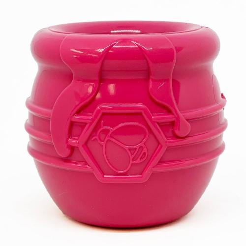 Honey Pot Dog eCup Treat Dispenser | Durable PUP-X Rubber Enrichment Toy | USA Made - Doot's Pet LLC Collars For A Cause