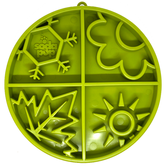 Four Seasons eTray - Shallow Slow Feeder Dog Bowl for Enrichment | USA Made - Doot's Pet LLC Collars For A Cause