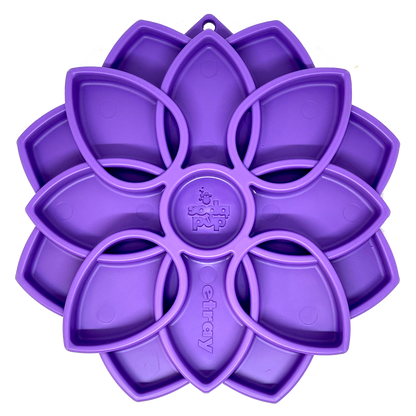 Mandala eTray Shallow Slow Feeder Dog Bowl for Enrichment | USA Made - Doot's Pet LLC Collars For A Cause