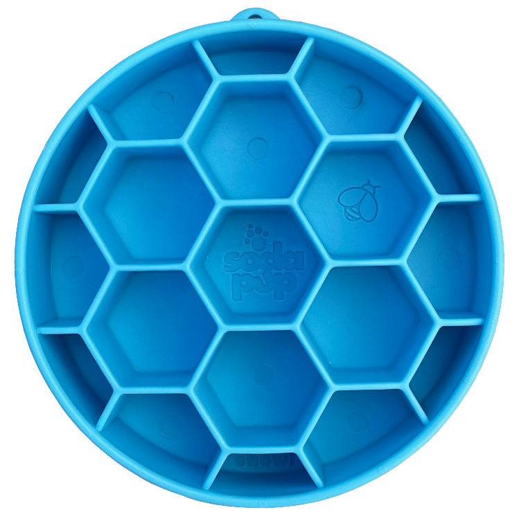 Honeycomb eBowl Deep Slow Feeder Dog Bowl for Enrichment | USA Made - Doot's Pet LLC Collars For A Cause
