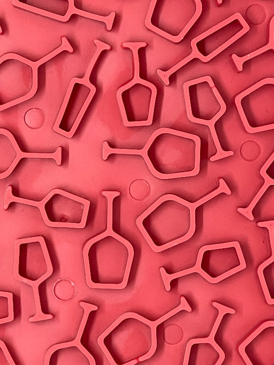 Vino Dog eMat - Enrichment Lick Mat For Dogs and Cats | Wine-Inspired Design| SodaPup - Doot's Pet LLC Collars For A Cause