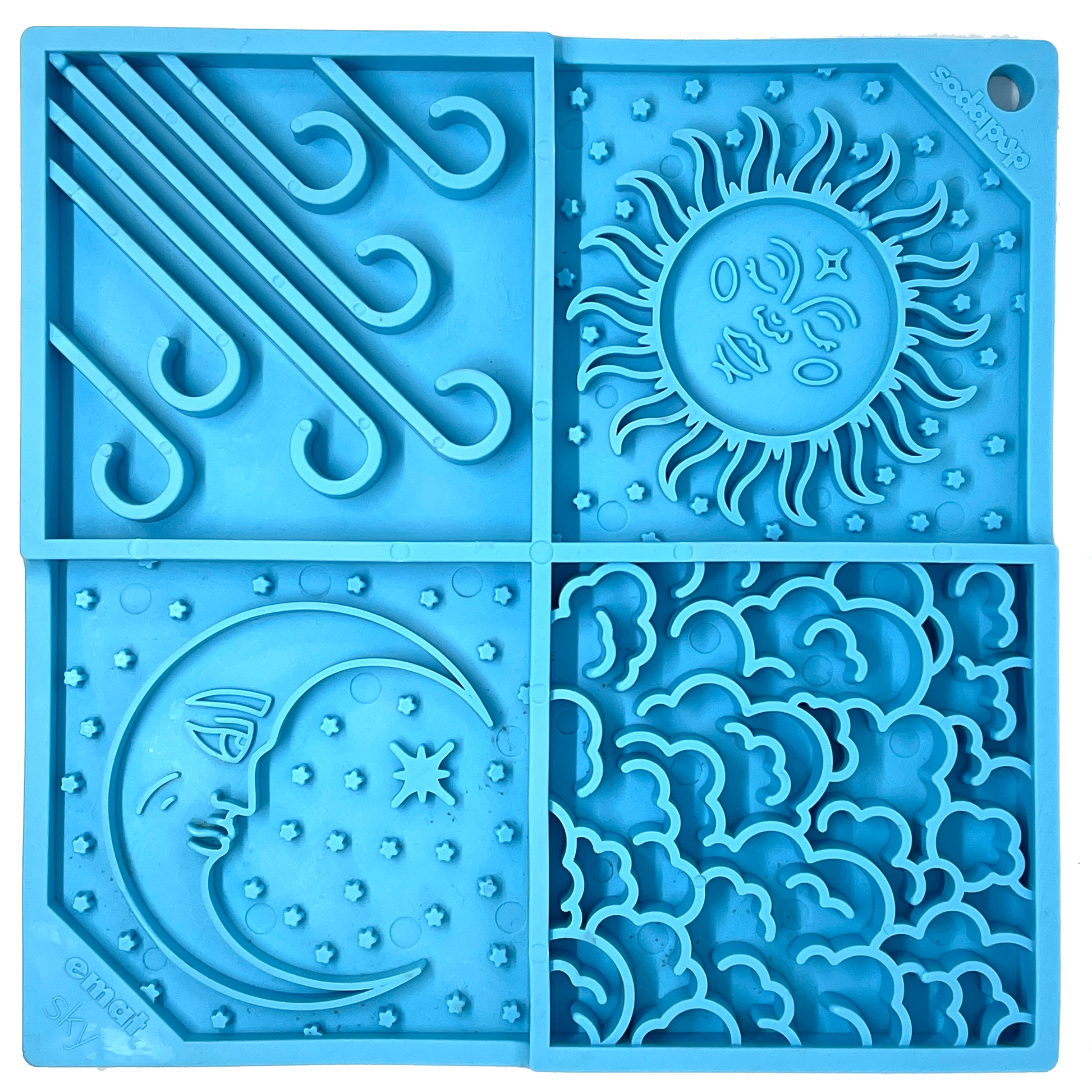 Sky eMat - Enrichment Lick Mat for Dogs and Cats | Celestial Design | SodaPup - Doot's Pet LLC Collars For A Cause
