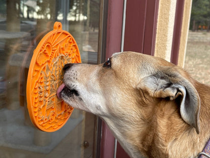 Camp eMat - Enrichment Lick Mat For Dogs and Cats - with Suction Cups | Retro Van Design | USA Made - Doot's Pet LLC Collars For A Cause