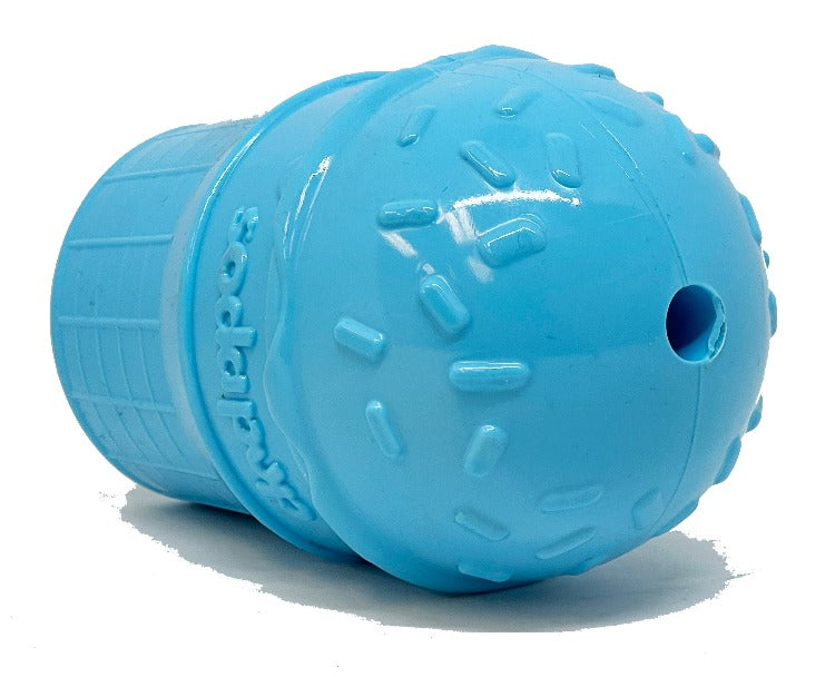 Ice Cream Cone Durable PUP-X Rubber eDispenser Chew Toy and Treat Dispenser - Doot's Pet LLC Collars For A Cause
