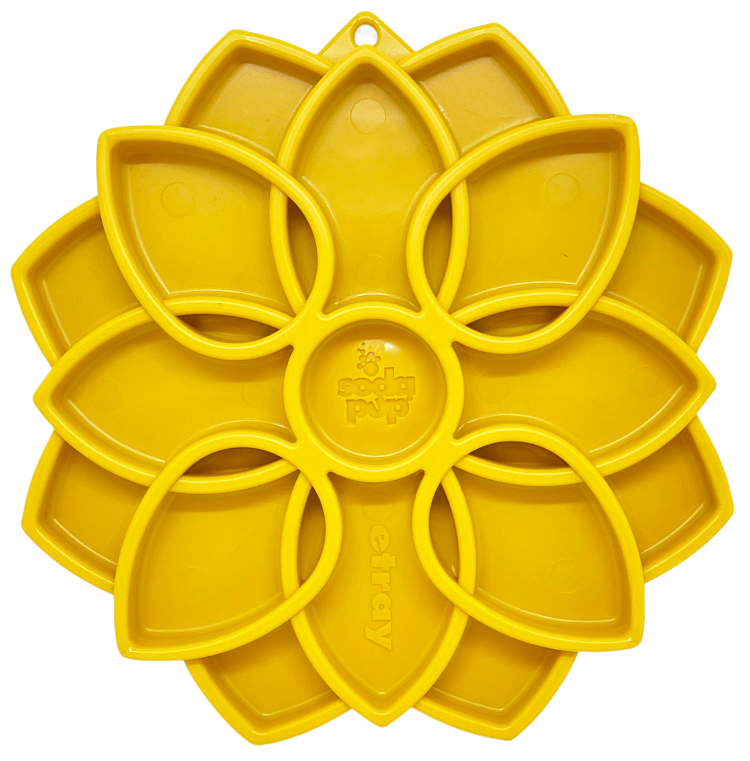 Mandala eTray Shallow Slow Feeder Dog Bowl for Enrichment | USA Made - Doot's Pet LLC Collars For A Cause