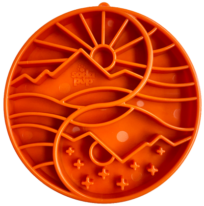 Sun and Moon eTray - Shallow Slow Feeder Dog Bowl for Enrichment | USA Made - Doot's Pet LLC Collars For A Cause