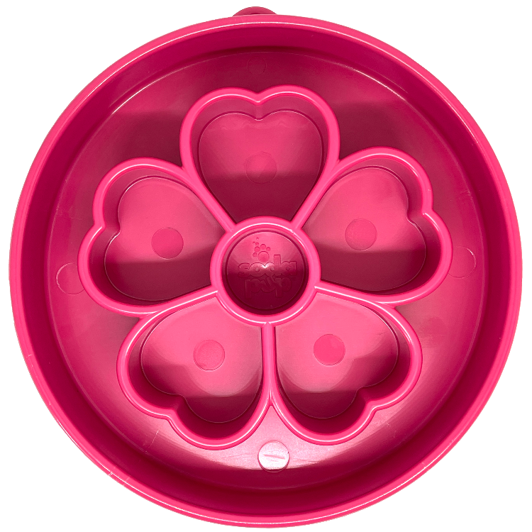 Flower eBowl Deep Slow Feeder Dog Bowl for Enrichment | USA Made - Doot's Pet LLC Collars For A Cause