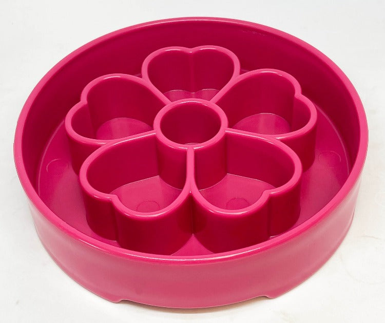 Flower eBowl Deep Slow Feeder Dog Bowl for Enrichment | USA Made - Doot's Pet LLC Collars For A Cause