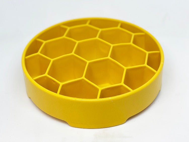 Honeycomb eBowl Deep Slow Feeder Dog Bowl for Enrichment | USA Made - Doot's Pet LLC Collars For A Cause