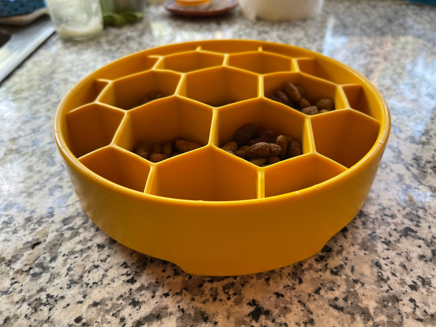 Honeycomb eBowl Deep Slow Feeder Dog Bowl for Enrichment | USA Made - Doot's Pet LLC Collars For A Cause