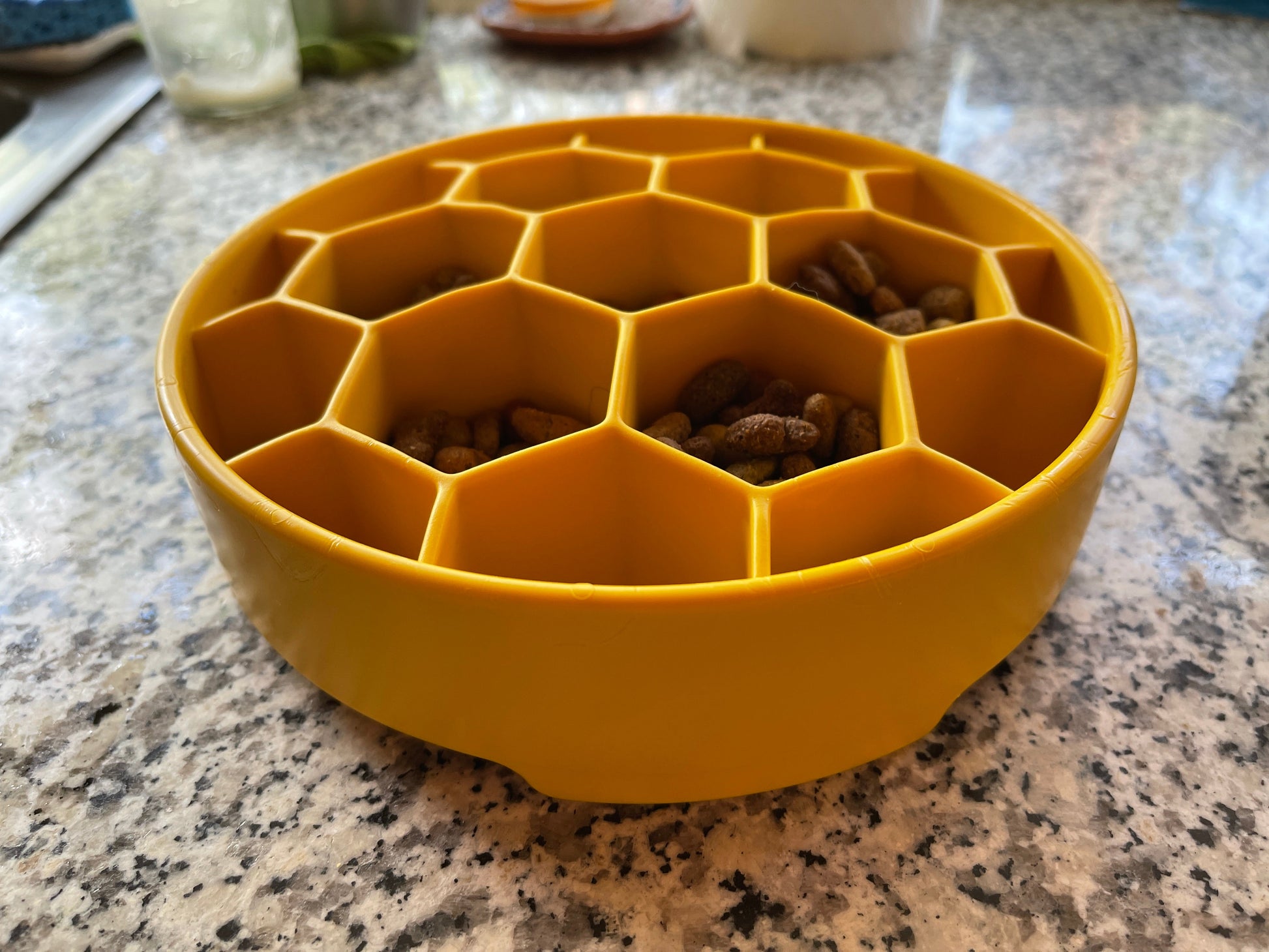 Honeycomb eBowl Deep Slow Feeder Dog Bowl for Enrichment | USA Made - Doot's Pet LLC Collars For A Cause
