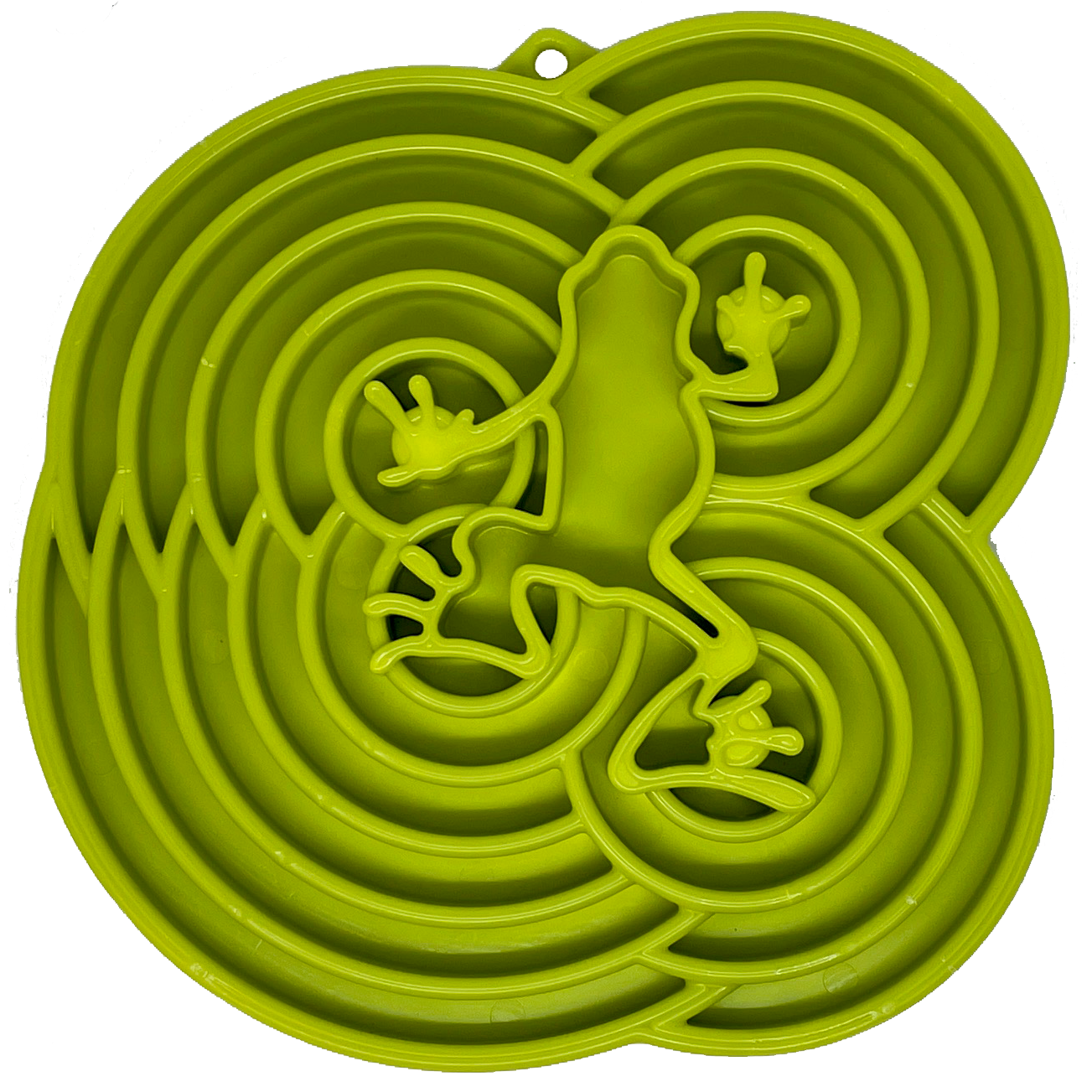 Water Frog eTray - Shallow Slow Feeder Dog Bowl for Enrichment | USA Made - Doot's Pet LLC Collars For A Cause