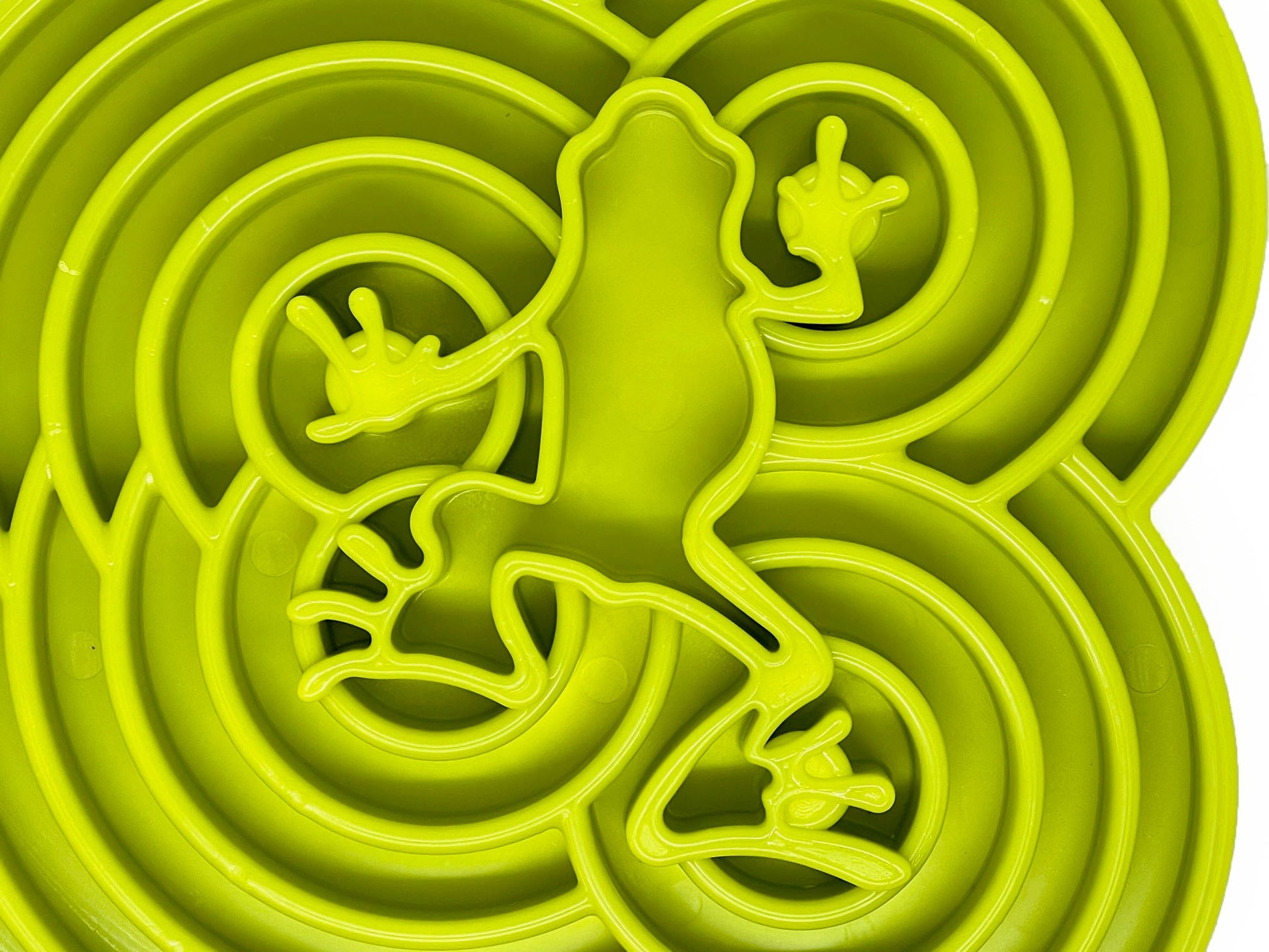 Water Frog eTray - Shallow Slow Feeder Dog Bowl for Enrichment | USA Made - Doot's Pet LLC Collars For A Cause
