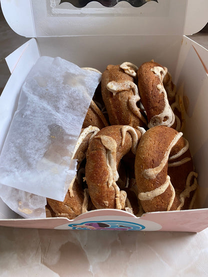 Organic Peanut Butter Apple Dognuts Dog Treats - Doot's Pet LLC Collars For A Cause