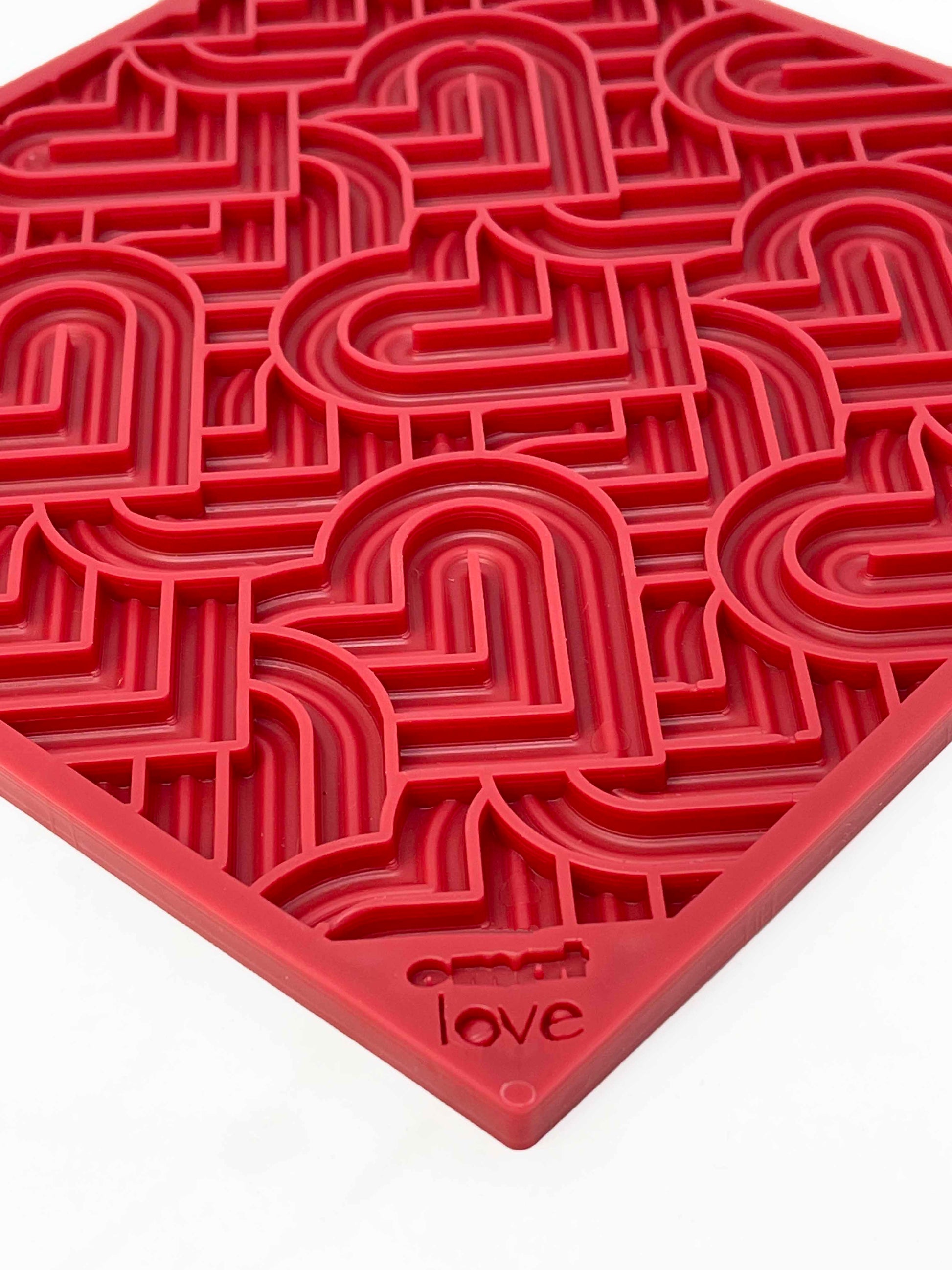 Love eMat - Enrichment Lick Mat for Dogs and Cats| Heart Design | SodaPup - Doot's Pet LLC Collars For A Cause