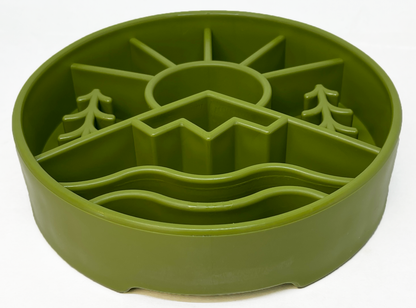 Great Outdoors eBowl - Slow Feeder Dog Bowl & Enrichment | USA Made - Doot's Pet LLC Collars For A Cause