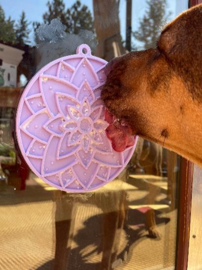 Lotus Design emat - Enrichment Lick Mat For Dogs and Cats - With Suction Cups | USA Made - Doot's Pet LLC Collars For A Cause