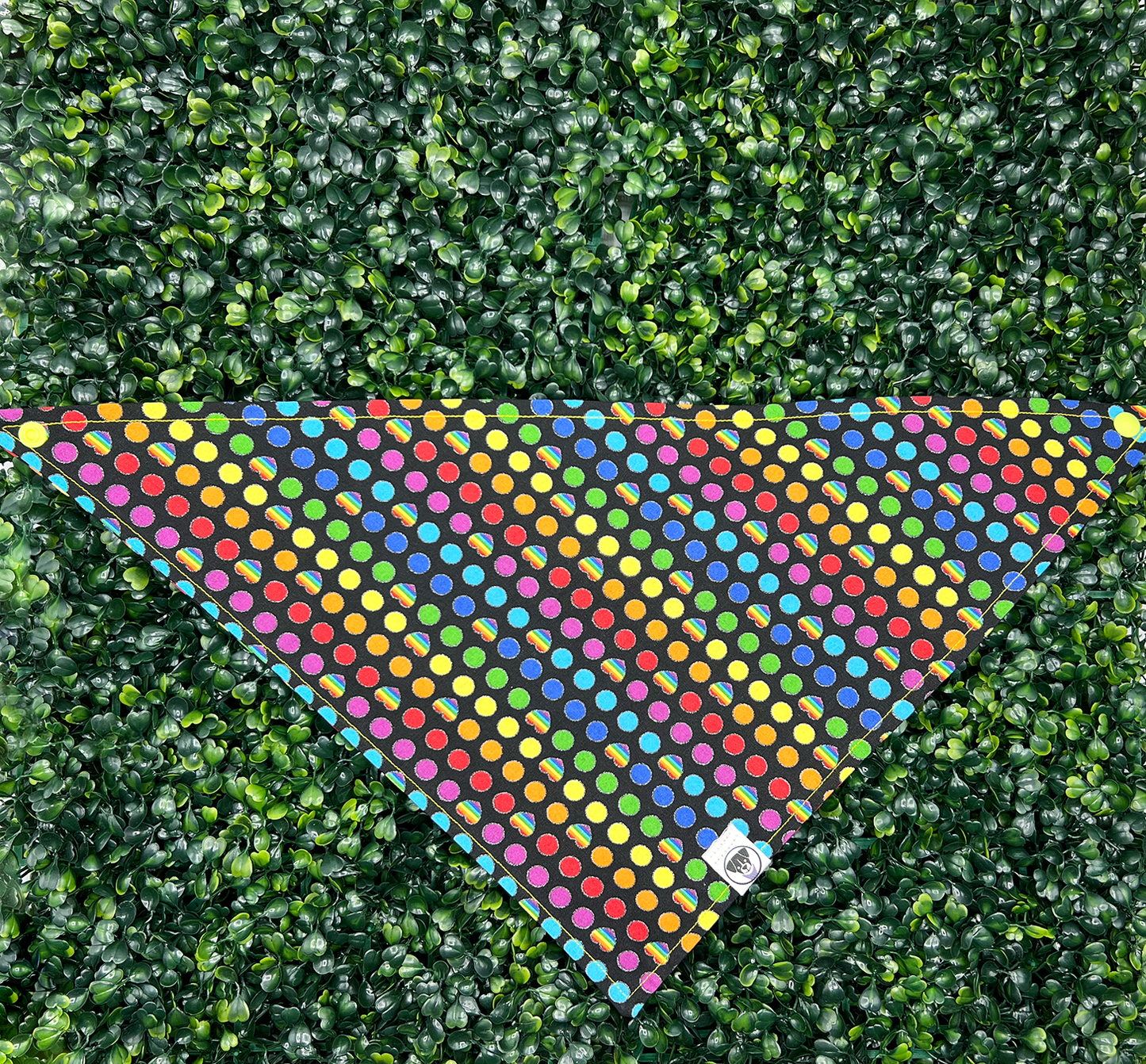 Pride Hearts and Dots Bandana
