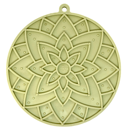 Lotus Design emat - Enrichment Lick Mat For Dogs and Cats - With Suction Cups | USA Made - Doot's Pet LLC Collars For A Cause