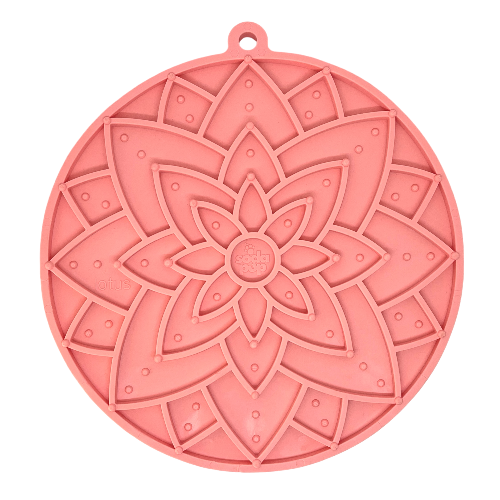 Lotus Design emat - Enrichment Lick Mat For Dogs and Cats - With Suction Cups | USA Made - Doot's Pet LLC Collars For A Cause