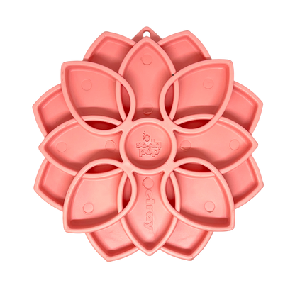 Mandala Softie eTray Shallow Slow Feeder Dog Bowl with Suction Cups |  USA Made - Doot's Pet LLC Collars For A Cause