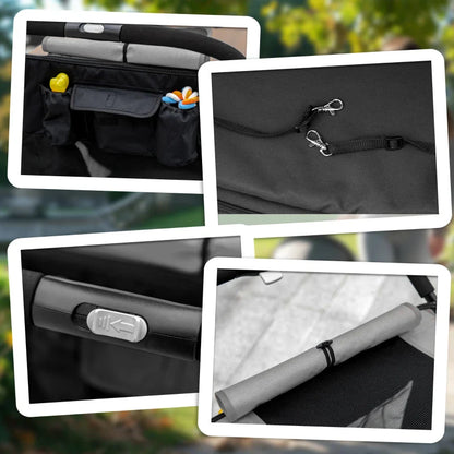 One-Click Foldable Stroller for Large Medium Small Dogs, Pet, Cats with Storage - Doot's Pet LLC Collars For A Cause