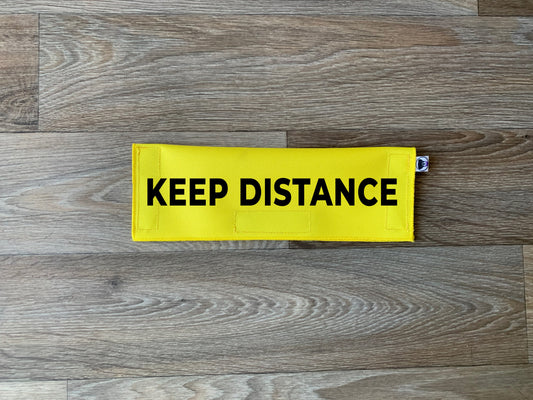 Keep Distance Leash Flag