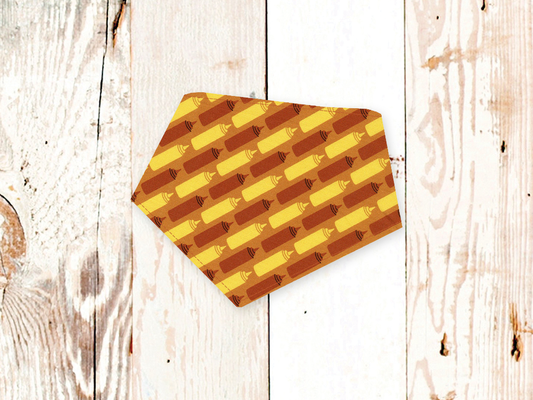 "Ketchup & Mustard" Dog Bandana