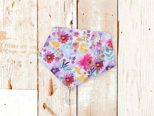 "Lilac Watercolor" Dog Bandana