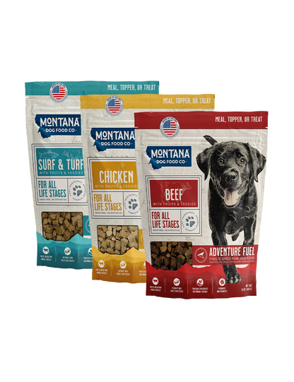 Adventure Fuel Freeze-dried Raw Grain-free Dog Food: 3 Pack - Doot's Pet LLC Collars For A Cause