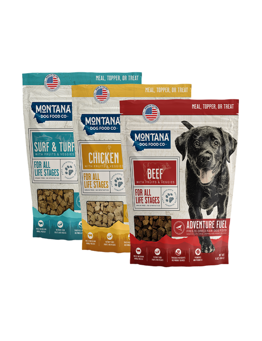 Adventure Fuel Freeze-dried Raw Grain-free Dog Food: 3 Pack - Doot's Pet LLC Collars For A Cause