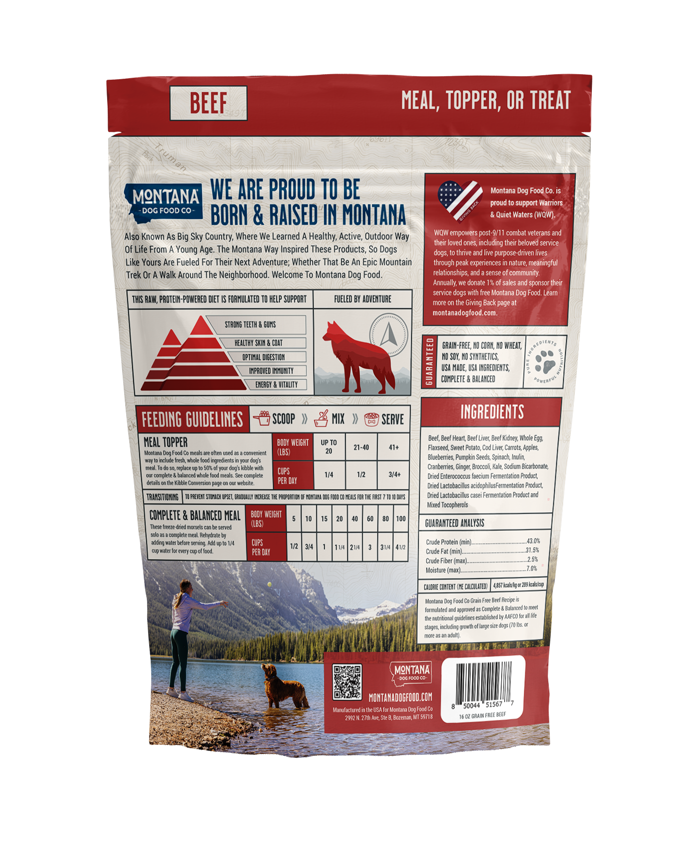 Grain-Free Beef Freeze-Dried Raw Adventure Fuel (Dog Food) - Doot's Pet LLC Collars For A Cause