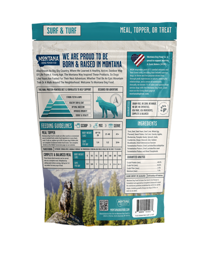 Grain-free Surf & Turf Freeze-dried Raw Adventure Fuel (Dog Food) - Doot's Pet LLC Collars For A Cause
