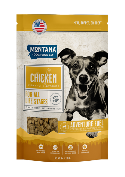 Grain-Free Chicken Freeze-dried Raw Adventure Fuel (Dog Food) - Doot's Pet LLC Collars For A Cause