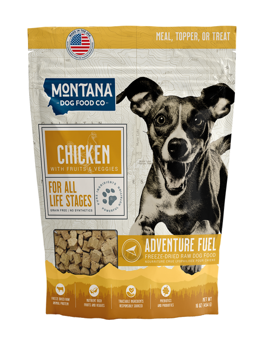 Grain-Free Chicken Freeze-dried Raw Adventure Fuel (Dog Food) - Doot's Pet LLC Collars For A Cause