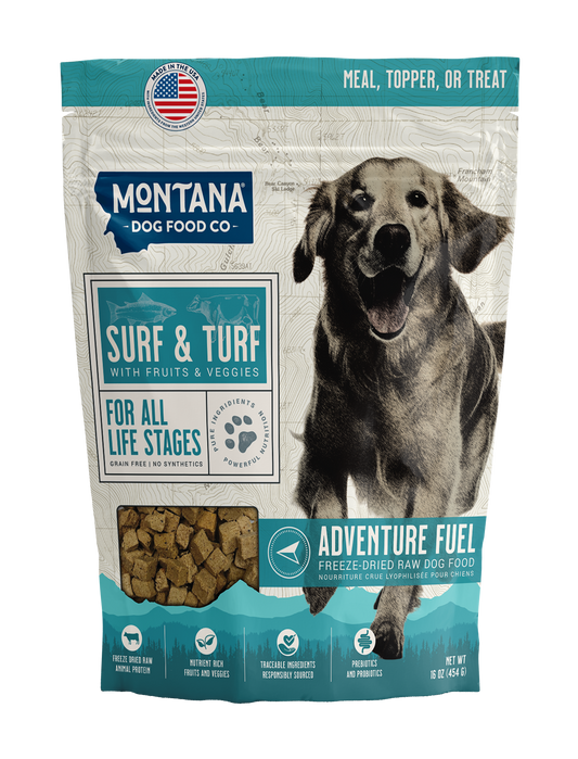 Grain-free Surf & Turf Freeze-dried Raw Adventure Fuel (Dog Food) - Doot's Pet LLC Collars For A Cause