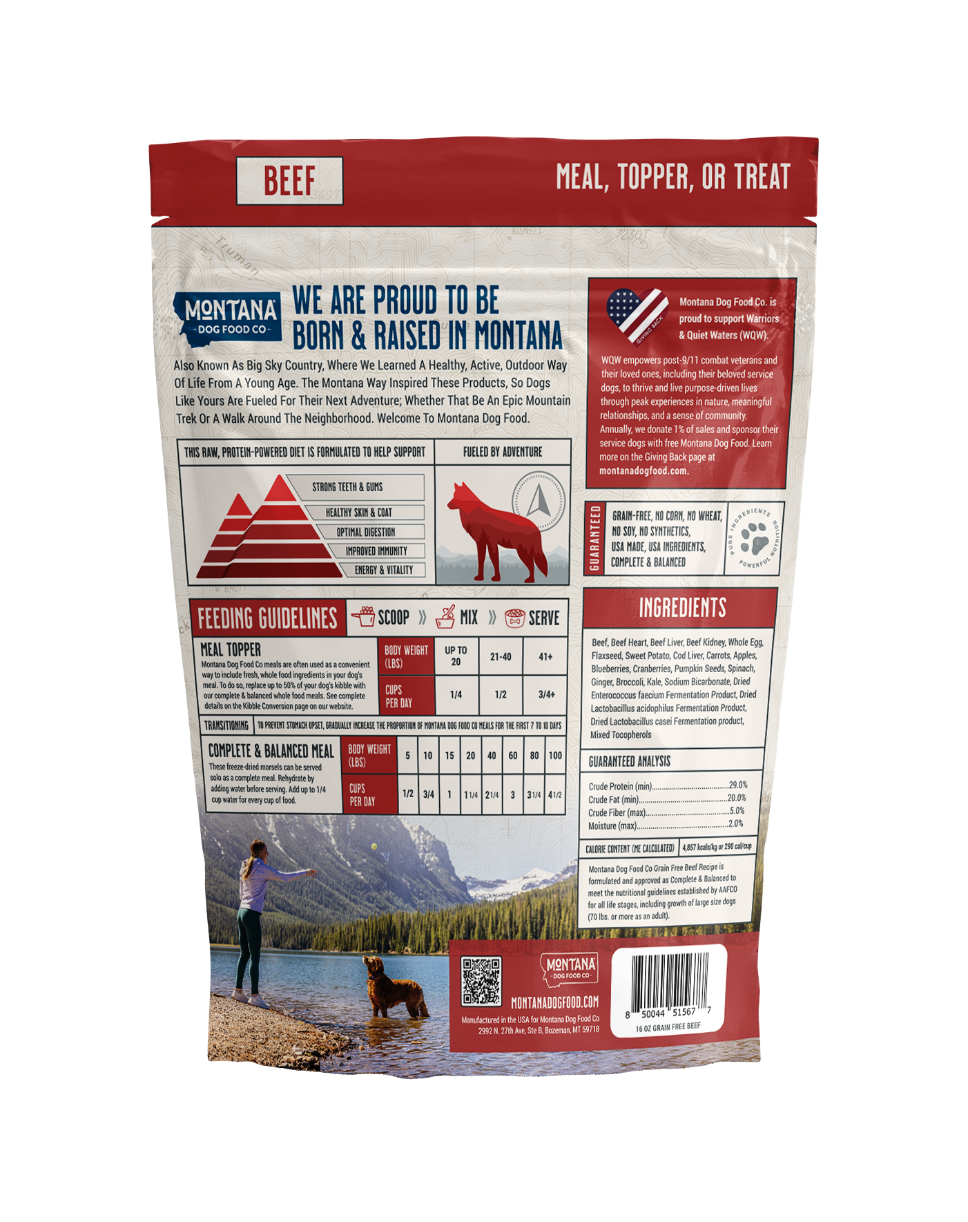 Adventure Fuel Freeze-dried Raw Grain-free Dog Food: 3 Pack - Doot's Pet LLC Collars For A Cause
