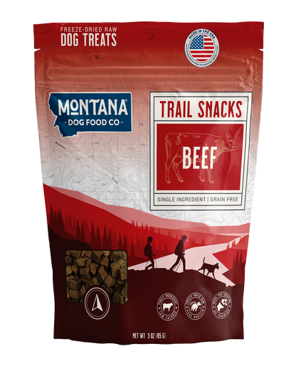 Beef Heart Freeze-dried Raw Trail Snacks (Treats) for Dogs 3oz - Doot's Pet LLC Collars For A Cause