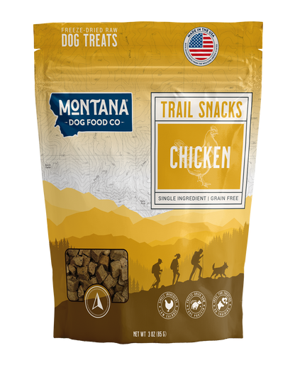 Chicken Breast Freeze-Dried Raw Trail Snacks (Treats) for Dogs 3oz - Doot's Pet LLC Collars For A Cause