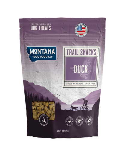 Duck Freeze-dried Raw Trail Snacks (Treats) for Dogs 3oz - Doot's Pet LLC Collars For A Cause