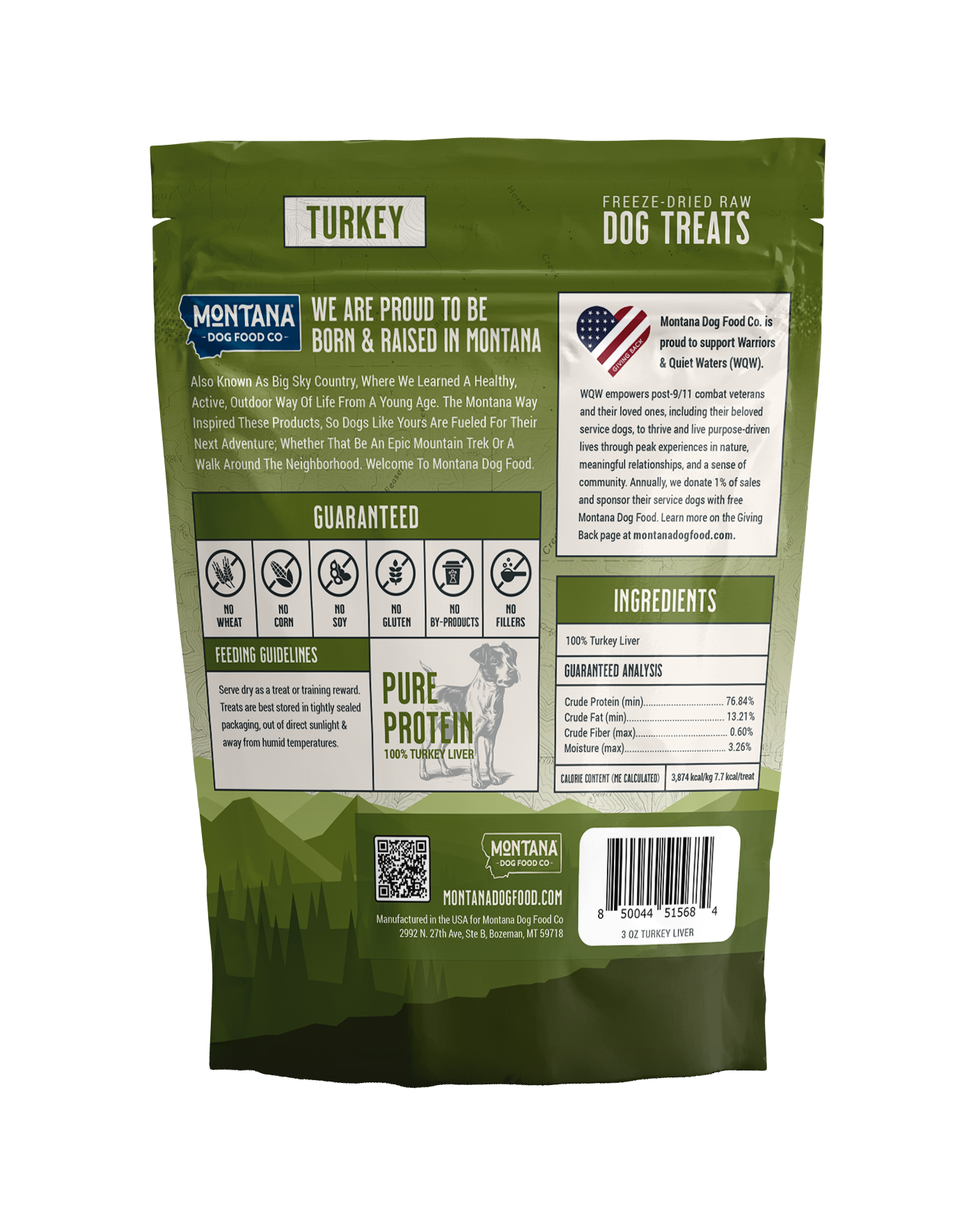 Turkey Liver Freeze-dried Raw Trail Snacks (Treats) for Dogs 3oz - Doot's Pet LLC Collars For A Cause
