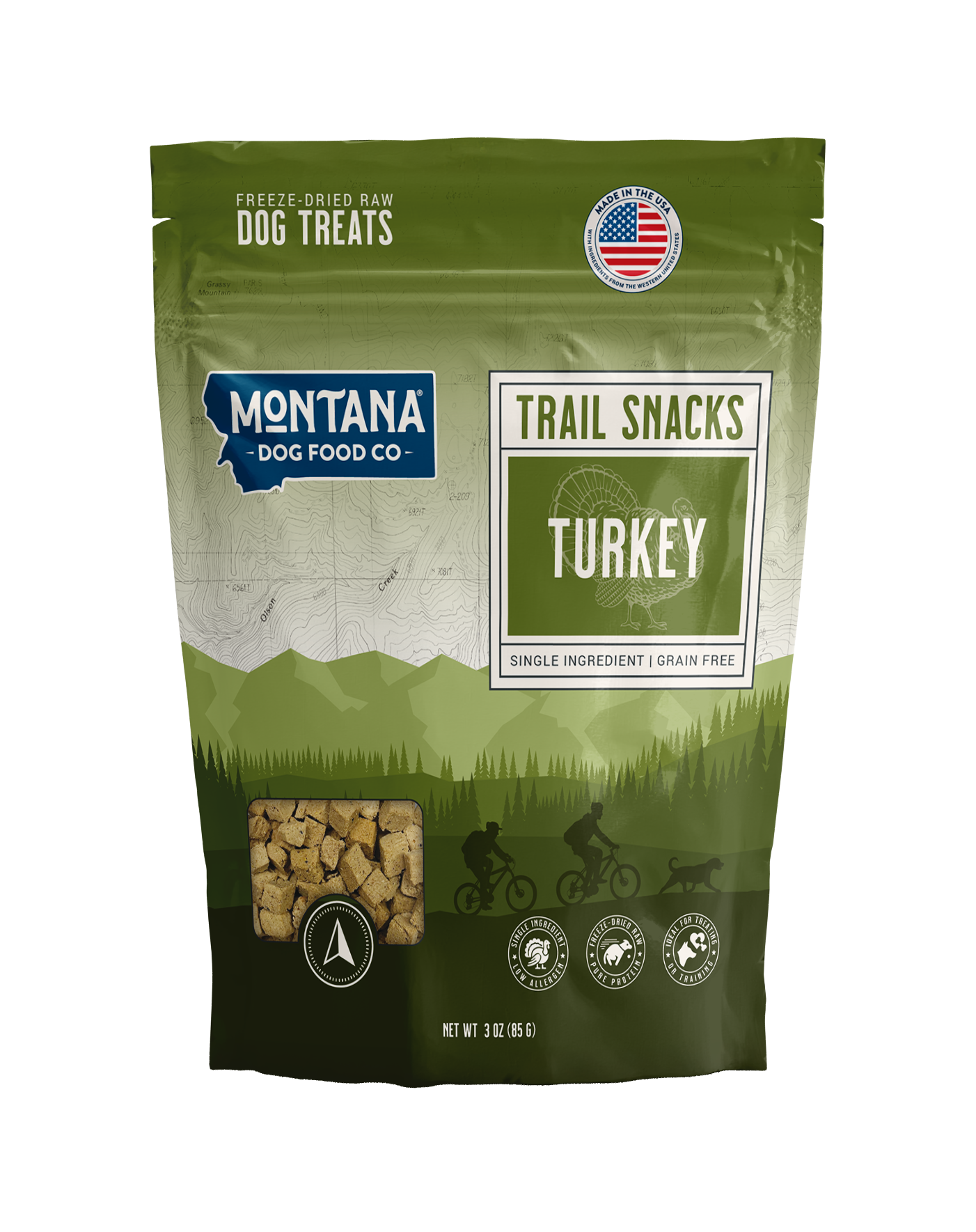 Turkey Liver Freeze-dried Raw Trail Snacks (Treats) for Dogs 3oz - Doot's Pet LLC Collars For A Cause
