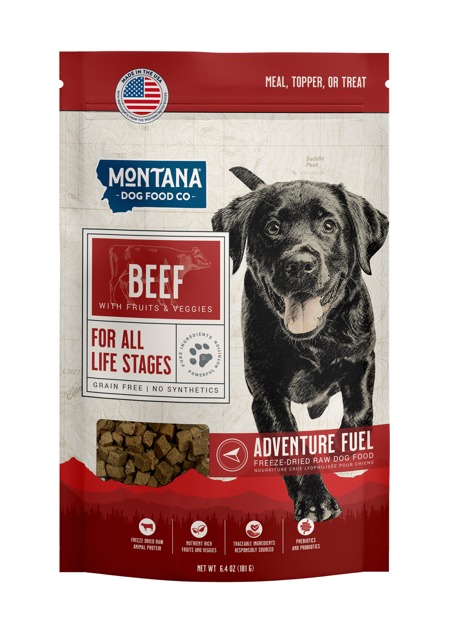 Grain-Free Beef Freeze-Dried Raw Adventure Fuel (Dog Food) - Doot's Pet LLC Collars For A Cause