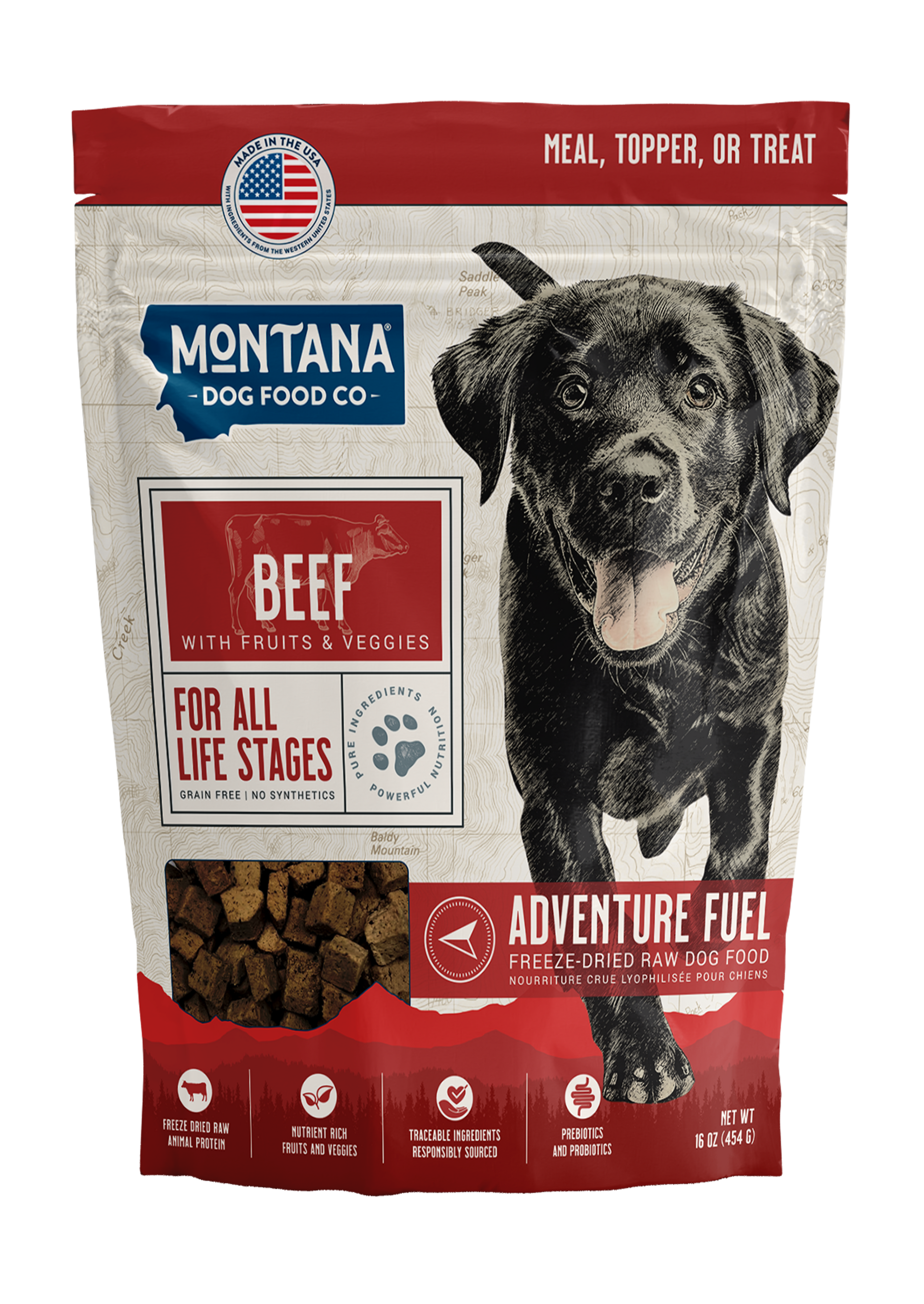 Grain-Free Beef Freeze-Dried Raw Adventure Fuel (Dog Food) - Doot's Pet LLC Collars For A Cause