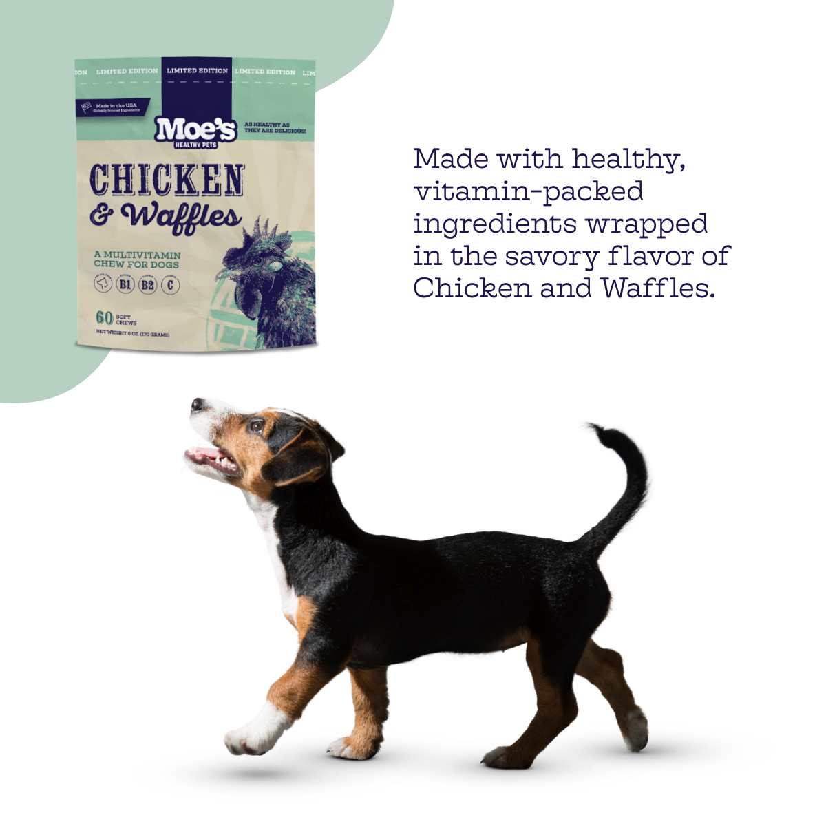 Chicken and Waffles Chews - Doot's Pet LLC Collars For A Cause